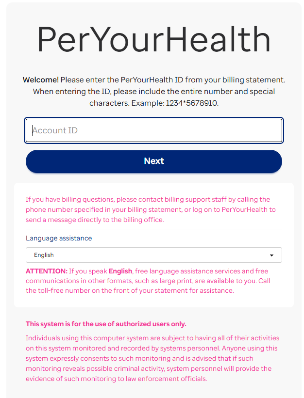 PerYourHealth Portal